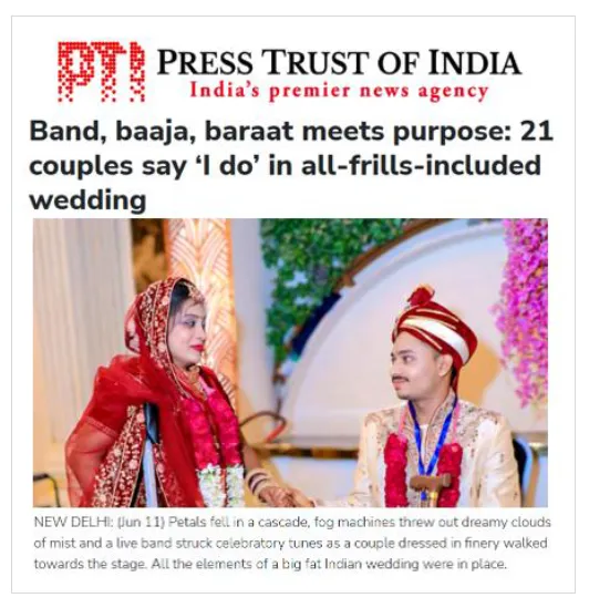 Mass Wedding News