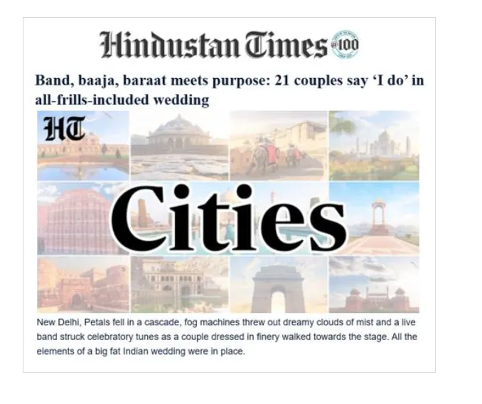 Mass Wedding News